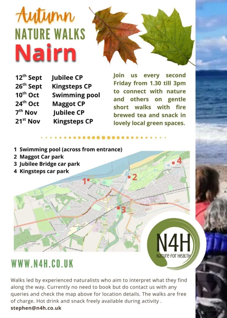 Nairn nature walks locations autumn 2025