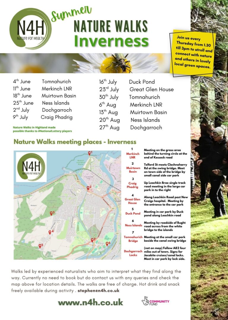 Inverness Summer walks details