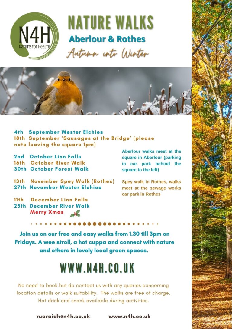 Aberlour nature walks, winter 2026