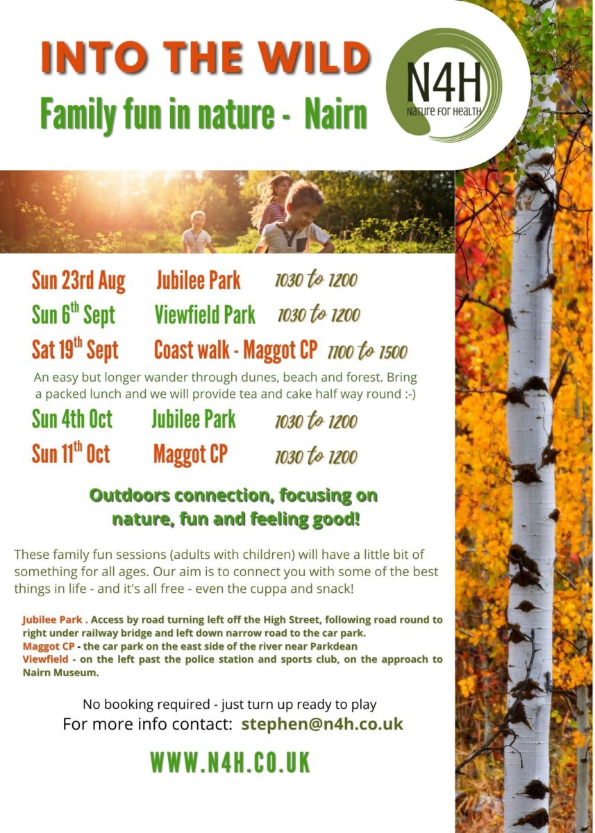 into the wild dates, nairn
