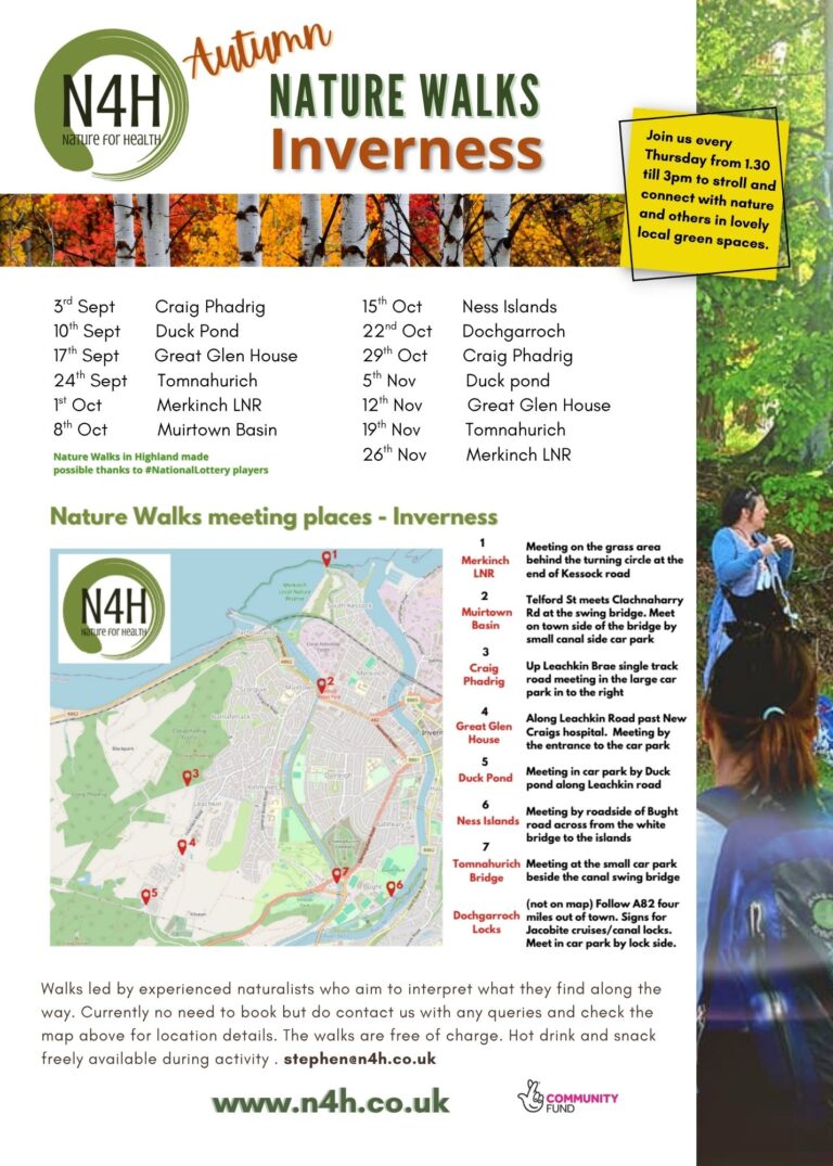 Inverness Nature Walk locations